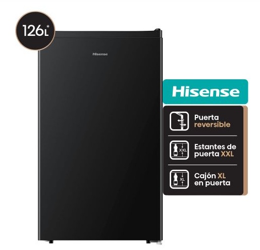 Heladera Bajo Mesada Hisense 126L