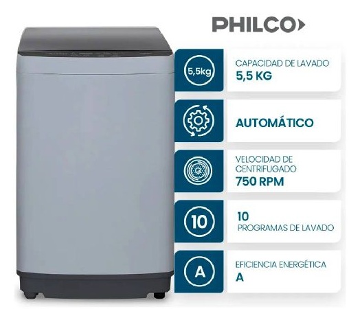 Lavarropas Philco 6 Kg